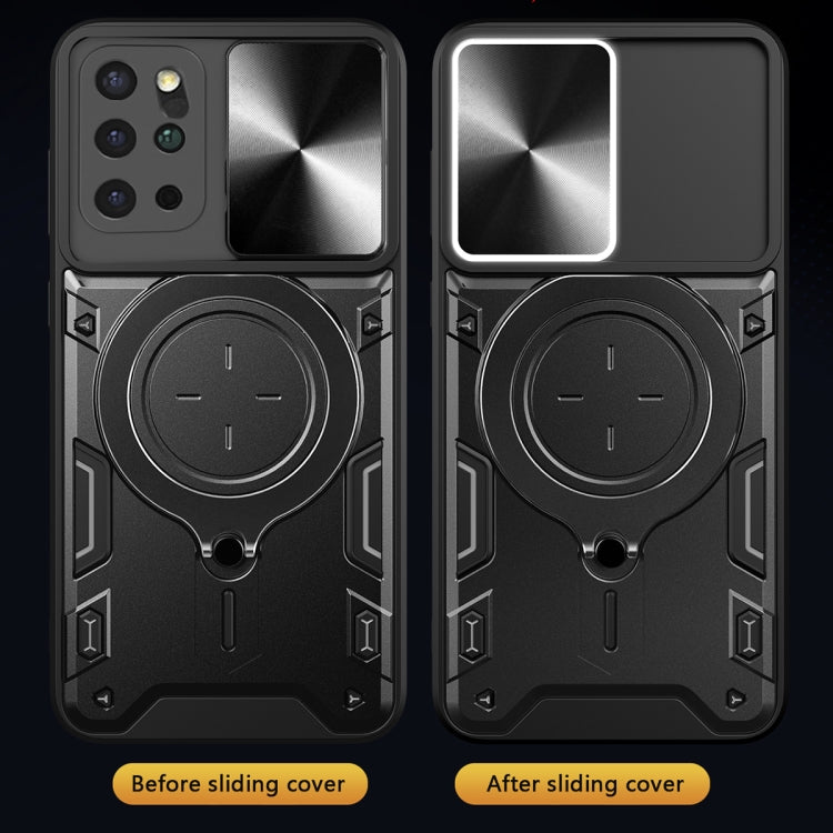 For Samsung Galaxy S20+ CD Texture Sliding Camshield Magnetic Holder Phone Case