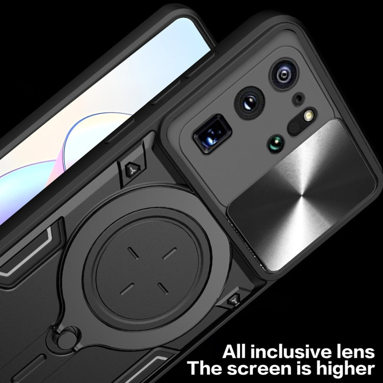 For Samsung Galaxy S20 Ultra CD Texture Sliding Camshield Magnetic Holder Phone Case