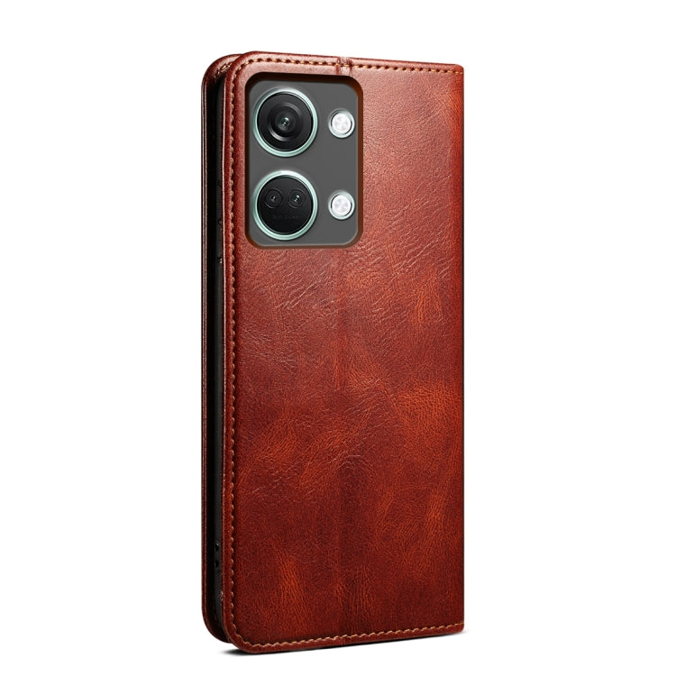 For OnePlus Ace 2V / Nord 3 Oil Wax Crazy Horse Texture Leather Phone Case