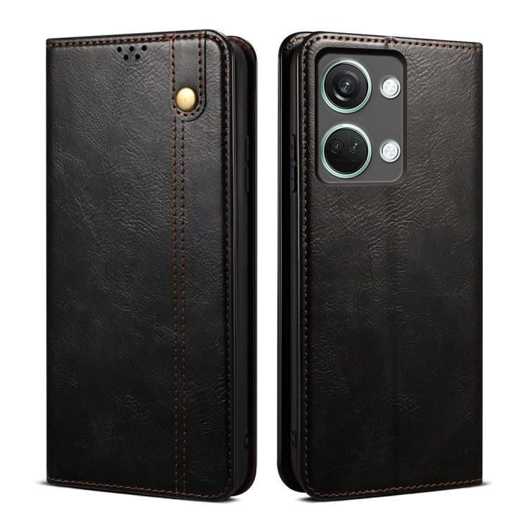 For OnePlus Ace 2V / Nord 3 Oil Wax Crazy Horse Texture Leather Phone Case
