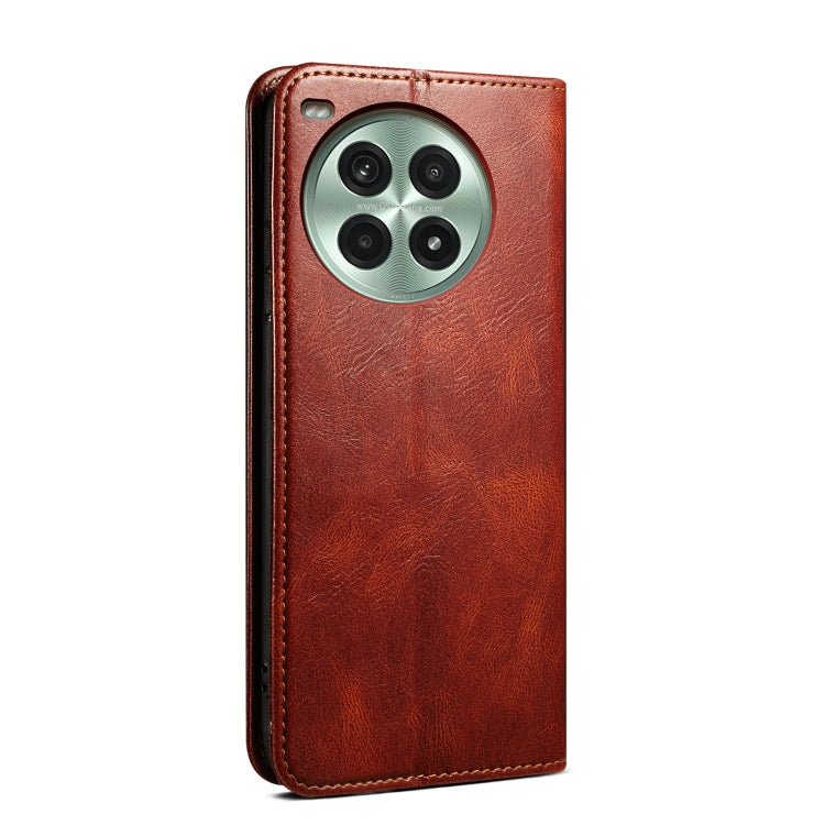 For OnePlus Ace 3 Pro Oil Wax Crazy Horse Texture Leather Phone Case