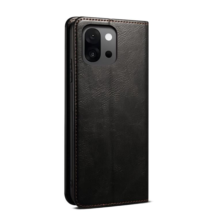 For OnePlus 13T Oil Wax Crazy Horse Texture Leather Phone Case
