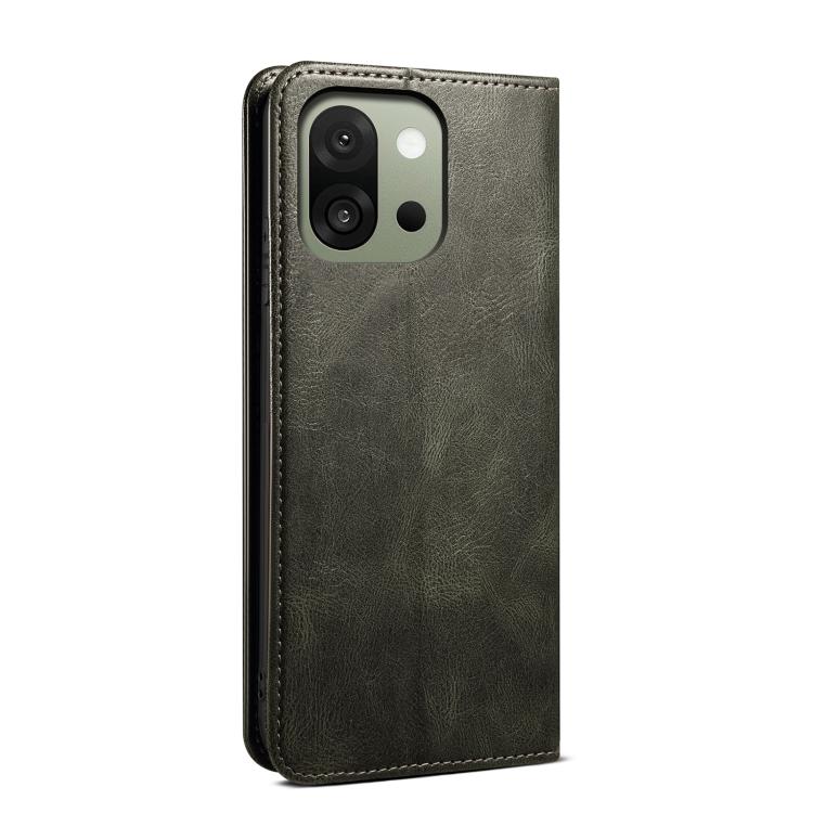 For OnePlus 13s 5G Oil Wax Crazy Horse Texture Leather Phone Case