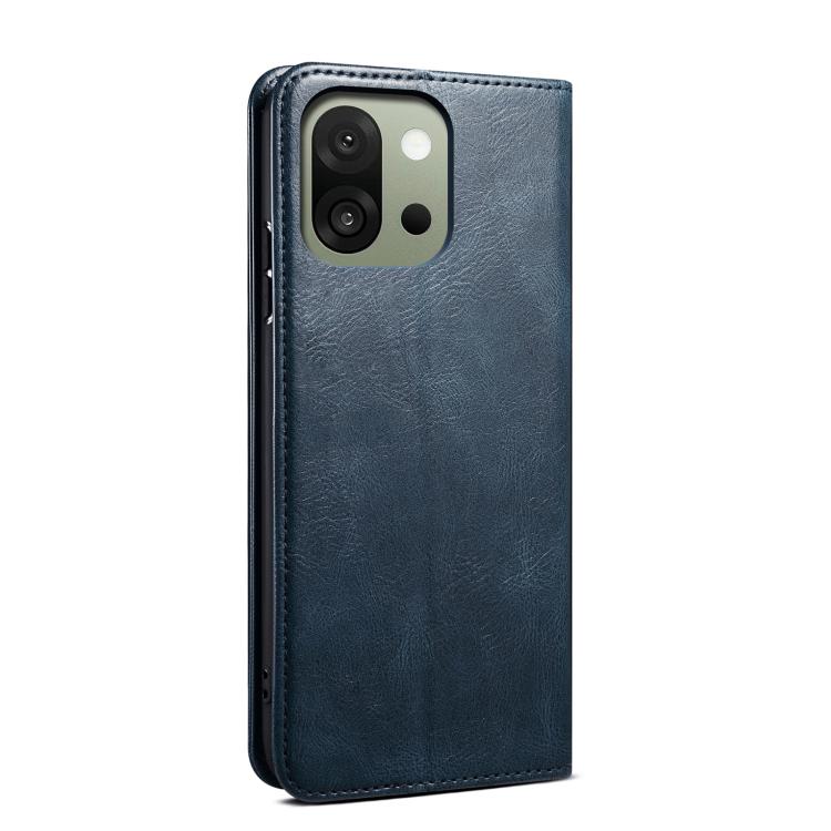 For OnePlus 13s 5G Oil Wax Crazy Horse Texture Leather Phone Case