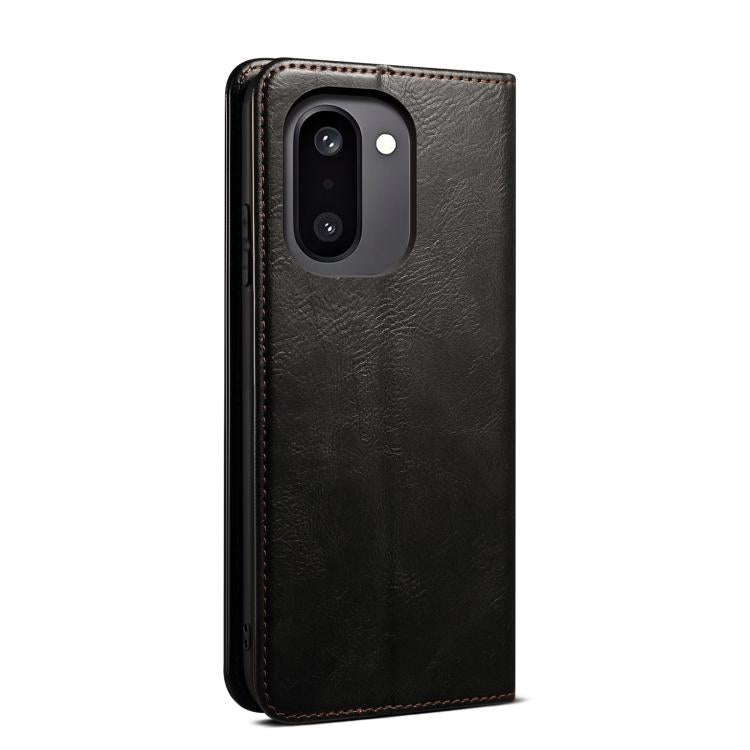 For OnePlus 15R Oil Wax Crazy Horse Texture Leather Phone Case