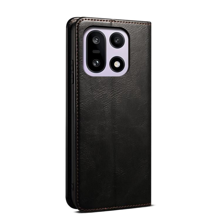 For OnePlus 15 Oil Wax Crazy Horse Texture Leather Phone Case