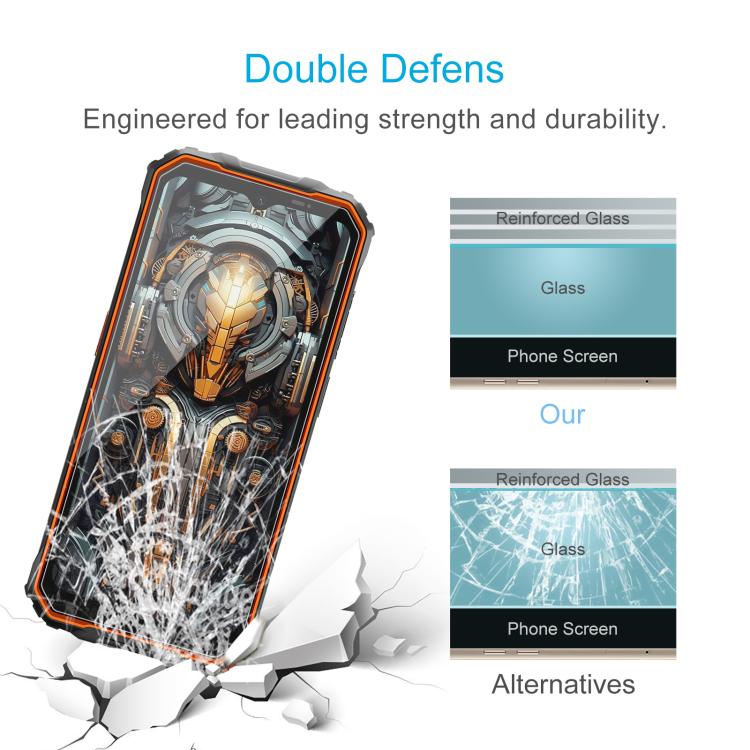 For Blackview Oscal MARINE 2 10pcs 0.26mm 9H 2.5D Tempered Glass Film