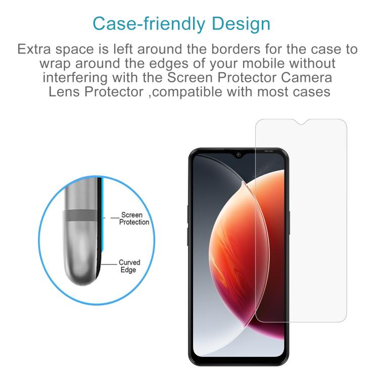 For Blackview WAVE 7C 10pcs 0.26mm 9H 2.5D Tempered Glass Film