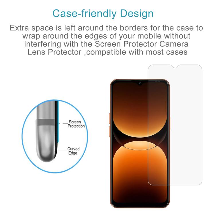 For Blackview Oscal FLAT 3C 10pcs 0.26mm 9H 2.5D Tempered Glass Film