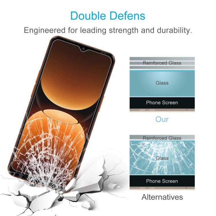 For Blackview Oscal FLAT 3C 10pcs 0.26mm 9H 2.5D Tempered Glass Film