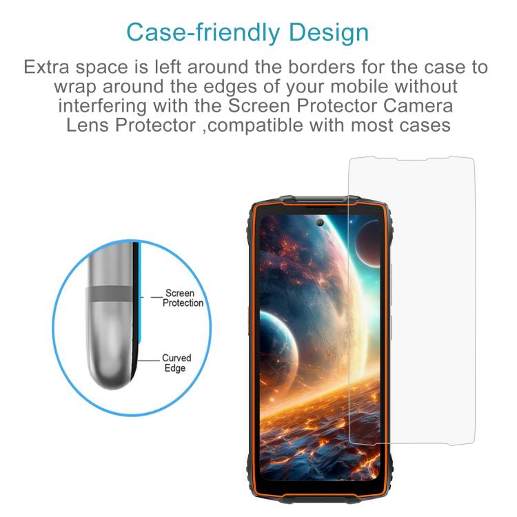 For Blackview BV8200 50pcs 0.26mm 9H 2.5D Tempered Glass Film