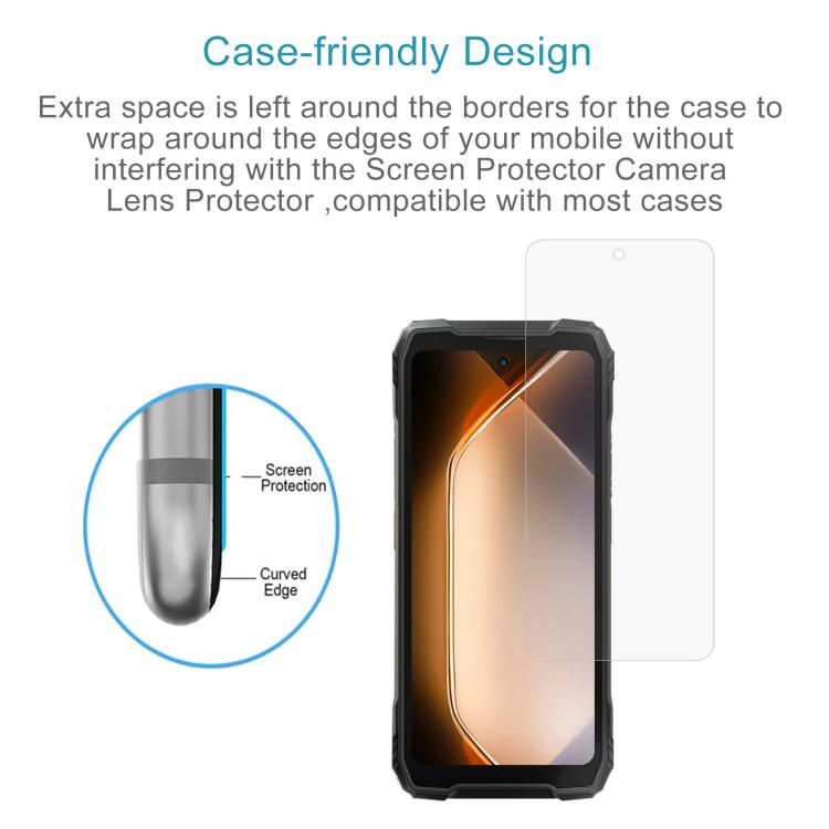 For Blackview XPLORE 1 Walkie Talkie 50pcs 0.26mm 9H 2.5D Tempered Glass Film