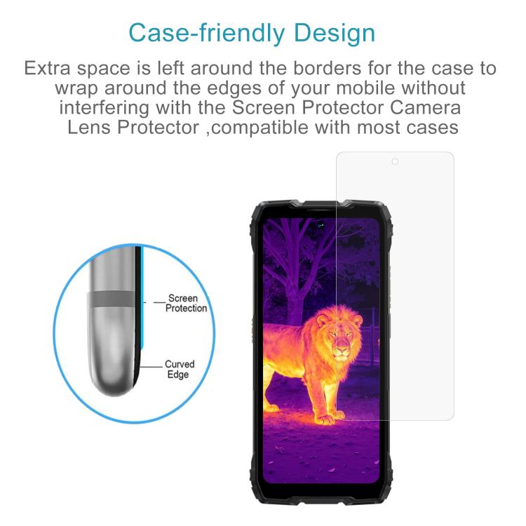 For Blackview Rock 3 50pcs 0.26mm 9H 2.5D Tempered Glass Film