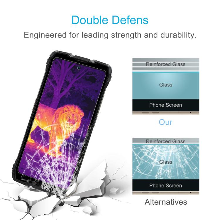 For Blackview Rock 3 50pcs 0.26mm 9H 2.5D Tempered Glass Film