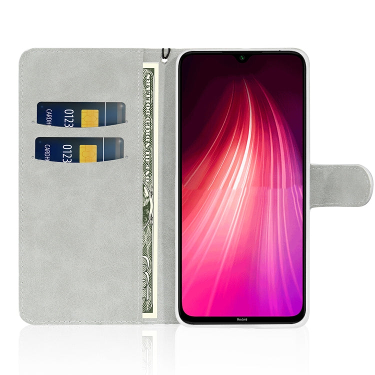 For Xiaomi Redmi Note 8 Pro Glitter Powder Horizontal Flip Leather Case with Card Slots & Holder & Lanyard