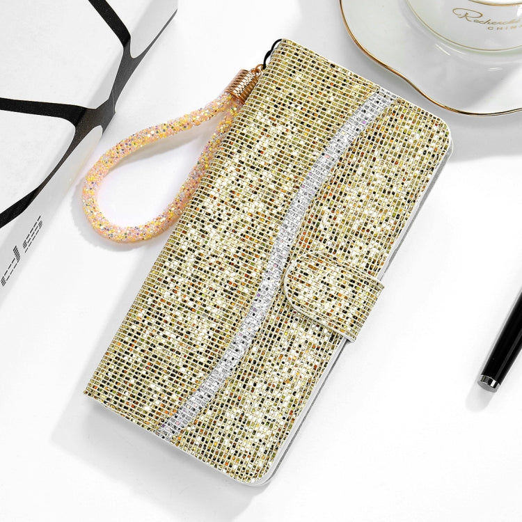 For Huawei P30 Glitter Powder Horizontal Flip Leather Case with Card Slots & Holder & Lanyard