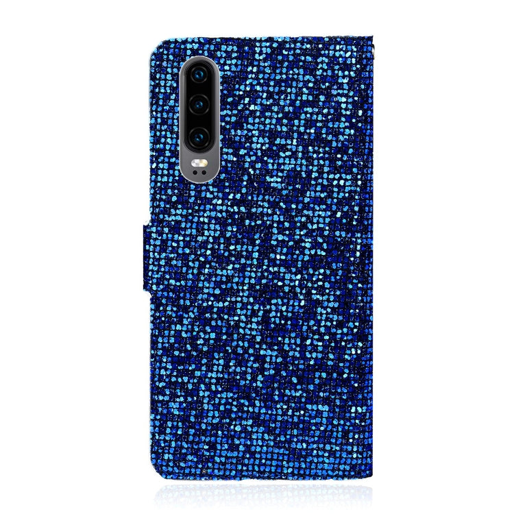For Huawei P30 Glitter Powder Horizontal Flip Leather Case with Card Slots & Holder & Lanyard