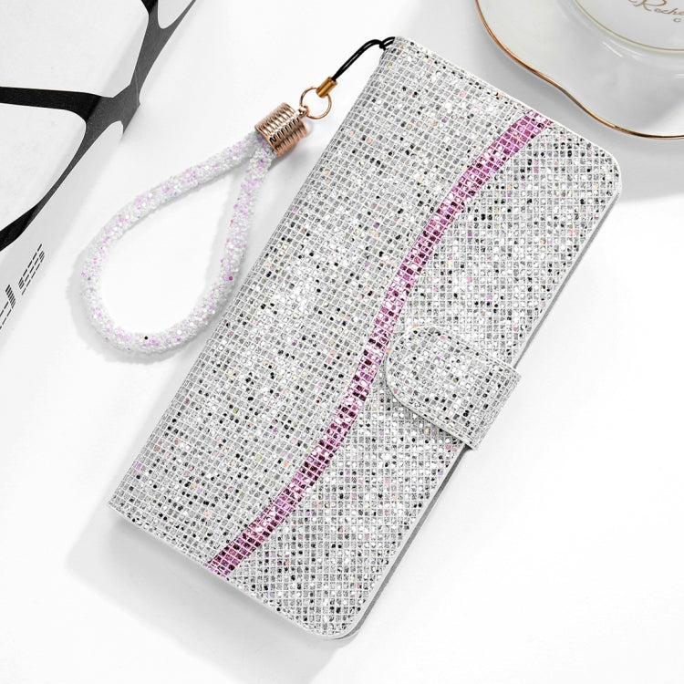 For Huawei P30 Pro Glitter Powder Horizontal Flip Leather Case with Card Slots & Holder & Lanyard