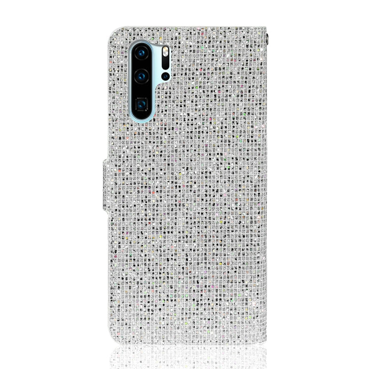 For Huawei P30 Pro Glitter Powder Horizontal Flip Leather Case with Card Slots & Holder & Lanyard