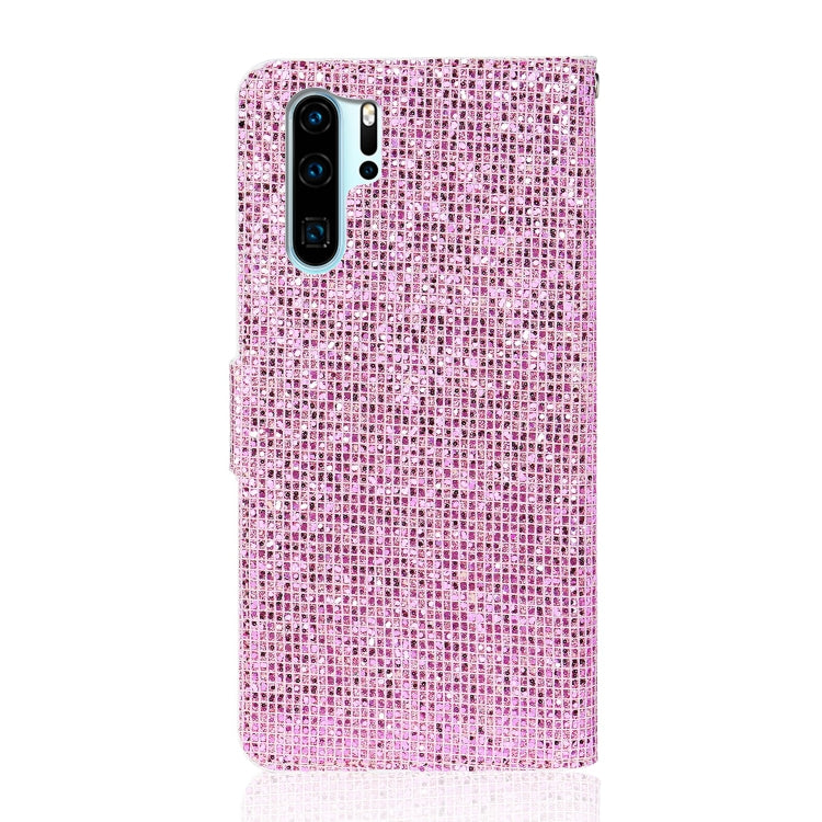 For Huawei P30 Pro Glitter Powder Horizontal Flip Leather Case with Card Slots & Holder & Lanyard