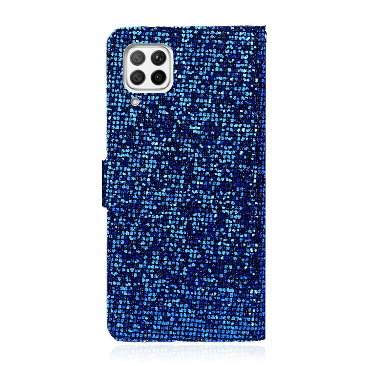 For Huawei P40 Lite Glitter Powder Horizontal Flip Leather Case with Card Slots & Holder & Lanyard