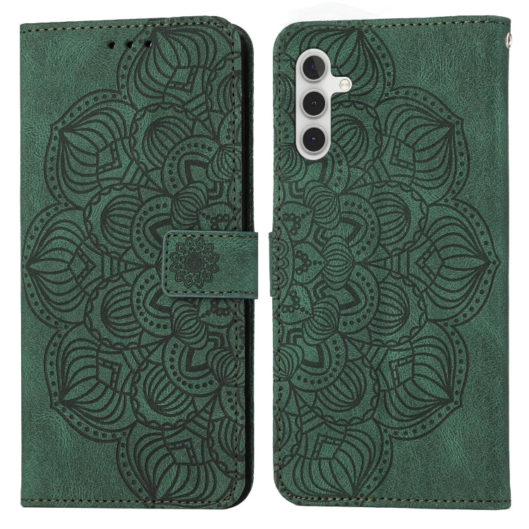 For Samsung Galaxy S23 FE 5G Mandala Embossed Flip Leather Phone Case