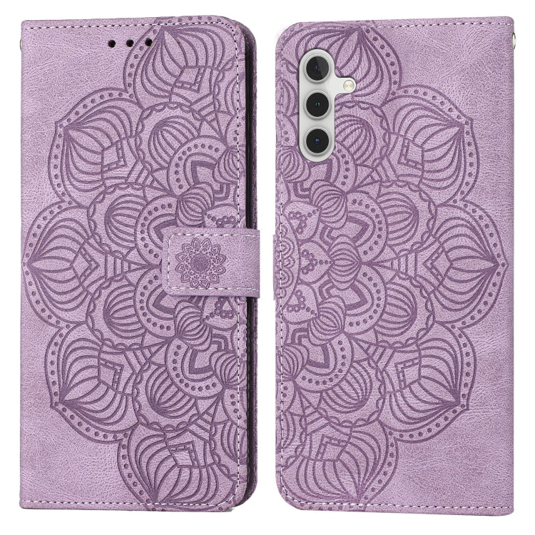For Samsung Galaxy S23 FE 5G Mandala Embossed Flip Leather Phone Case