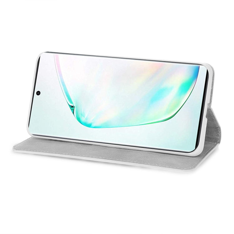 For Samsung Galaxy Note 10 Plus Glitter Powder Horizontal Flip Leather Case with Card Slots & Holder & Lanyard