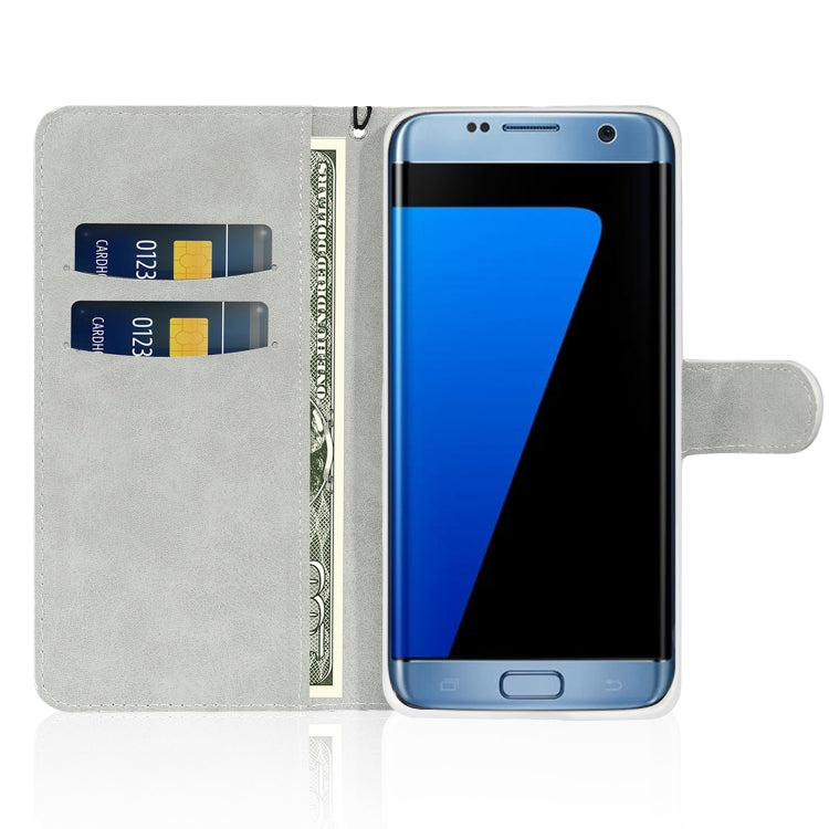 For Samsung Galaxy S7 Glitter Powder Horizontal Flip Leather Case with Card Slots & Holder & Lanyard
