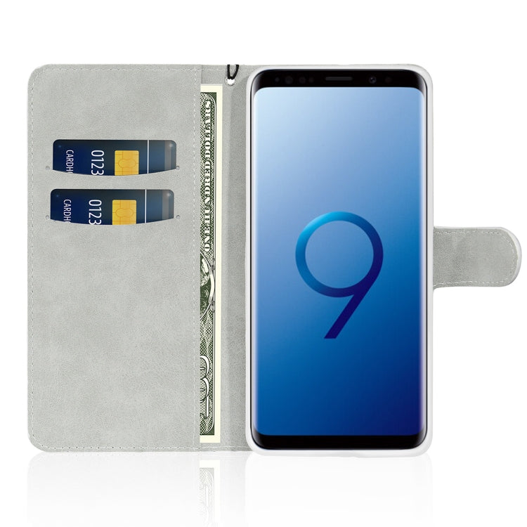 For Samsung Galaxy S9 Glitter Powder Horizontal Flip Leather Case with Card Slots & Holder & Lanyard