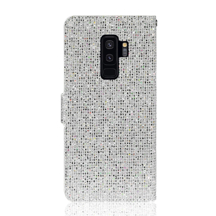 For Samsung Galaxy S9 Plus Glitter Powder Horizontal Flip Leather Case with Card Slots & Holder & Lanyard