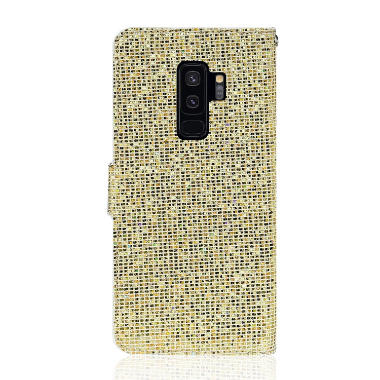 For Samsung Galaxy S9 Plus Glitter Powder Horizontal Flip Leather Case with Card Slots & Holder & Lanyard