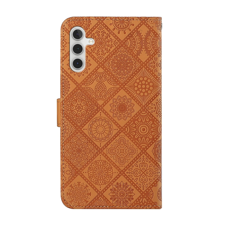 For Samsung Galaxy S23 FE 5G Ethnic Style Embossed Pattern Leather Phone Case