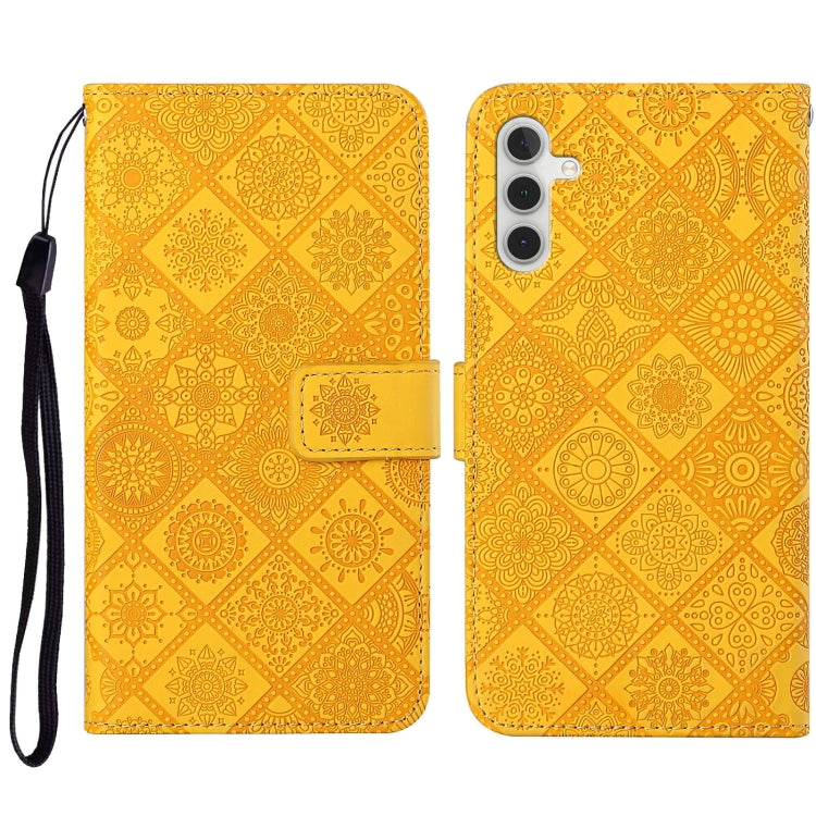 For Samsung Galaxy S23 FE 5G Ethnic Style Embossed Pattern Leather Phone Case