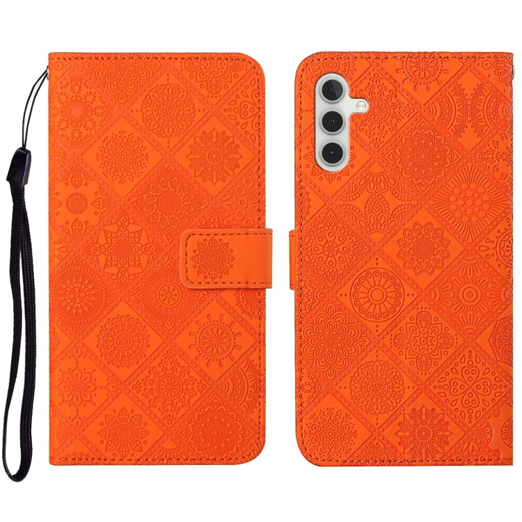 For Samsung Galaxy S23 FE 5G Ethnic Style Embossed Pattern Leather Phone Case