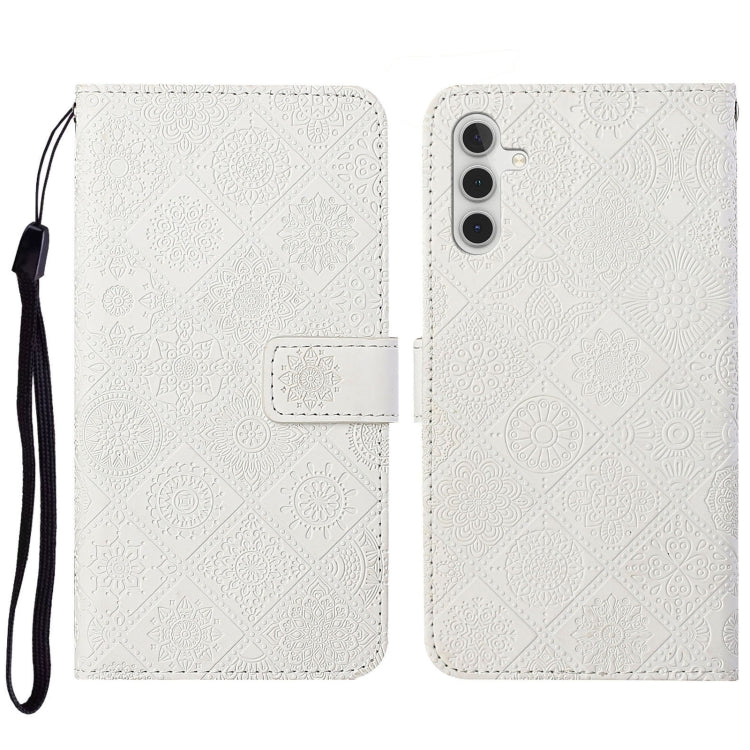 For Samsung Galaxy S23 FE 5G Ethnic Style Embossed Pattern Leather Phone Case