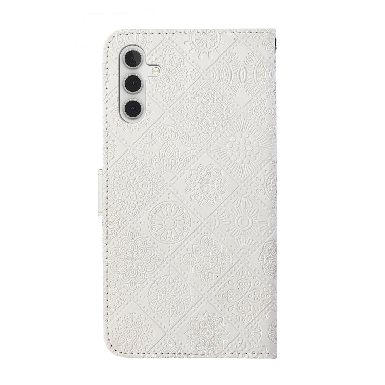 For Samsung Galaxy S23 FE 5G Ethnic Style Embossed Pattern Leather Phone Case