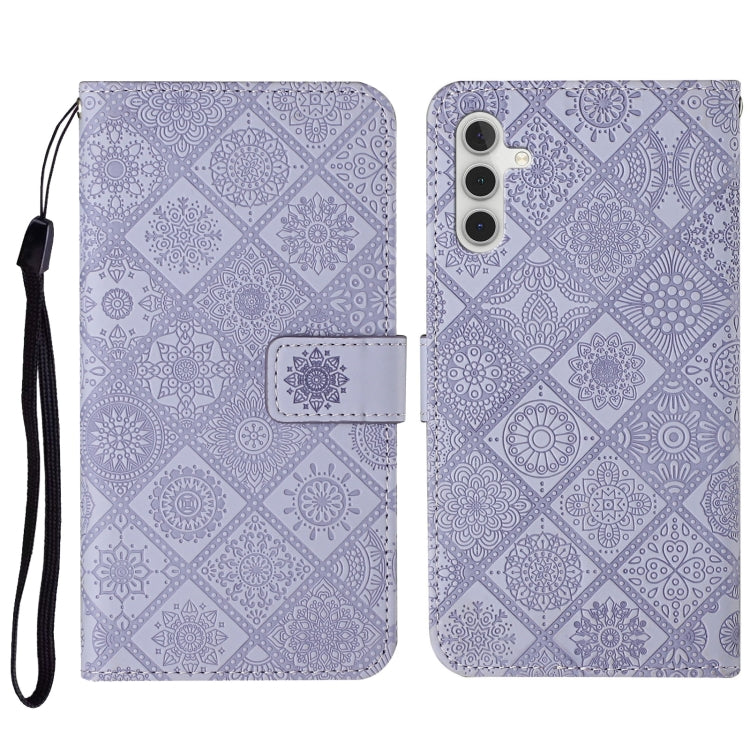 For Samsung Galaxy S23 FE 5G Ethnic Style Embossed Pattern Leather Phone Case