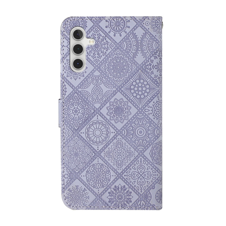 For Samsung Galaxy S23 FE 5G Ethnic Style Embossed Pattern Leather Phone Case