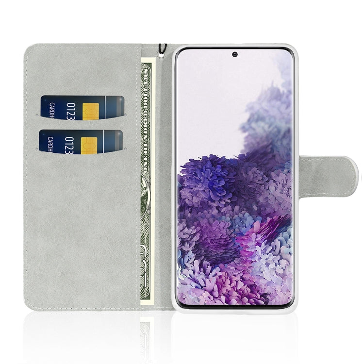For Samsung Galaxy S20 Plus Glitter Powder Horizontal Flip Leather Case with Card Slots & Holder & Lanyard