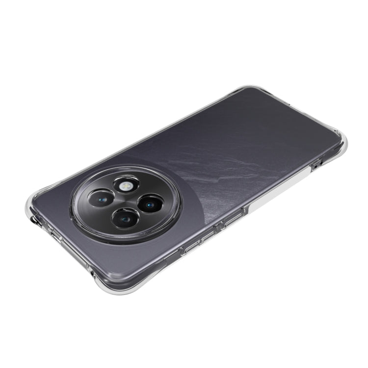 For Realme 13+ 5G Global Shockproof Non-slip Thickening TPU Phone Case - Transparent