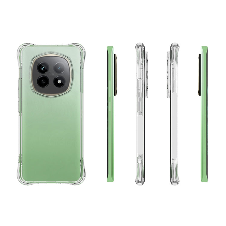For Realme P2 Pro 5G Shockproof Non-slip Thickening TPU Phone Case - Transparent