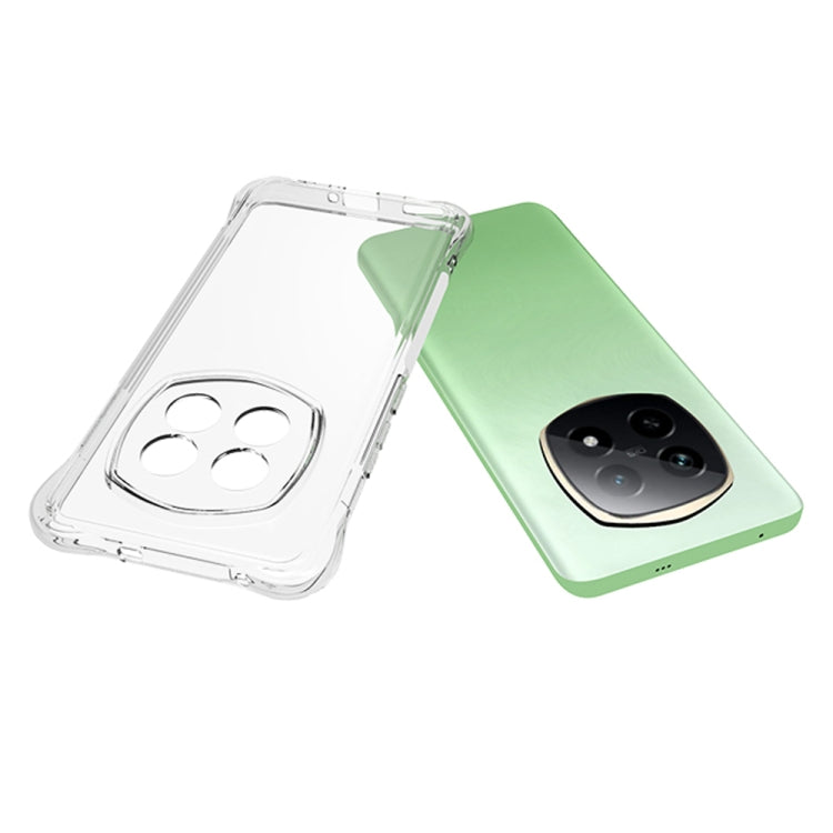 For Realme P2 Pro 5G Shockproof Non-slip Thickening TPU Phone Case - Transparent