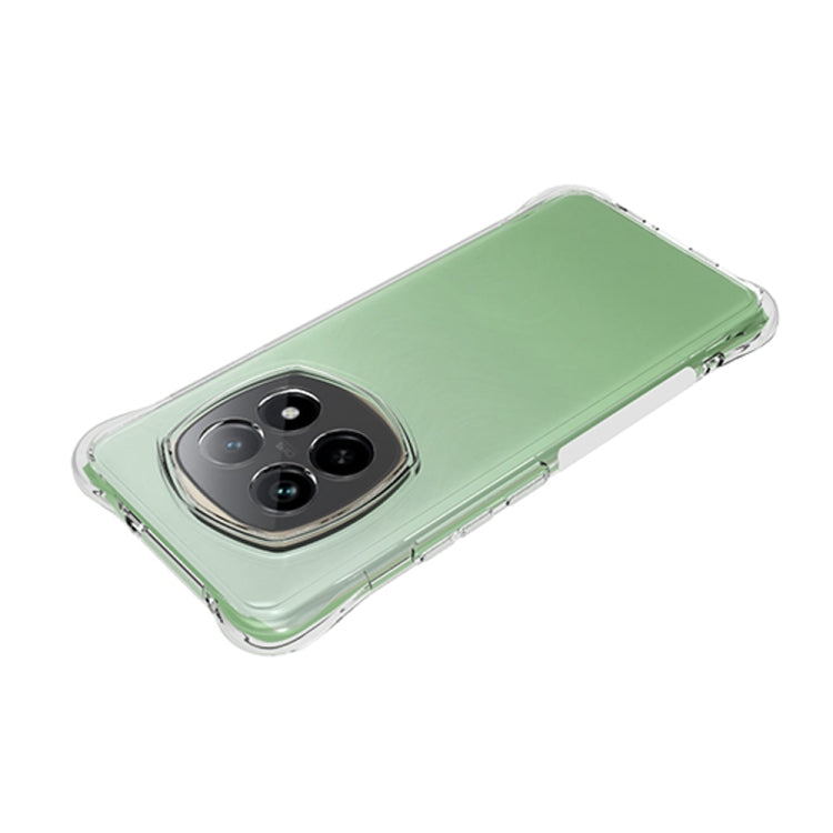 For Realme P2 Pro 5G Shockproof Non-slip Thickening TPU Phone Case - Transparent