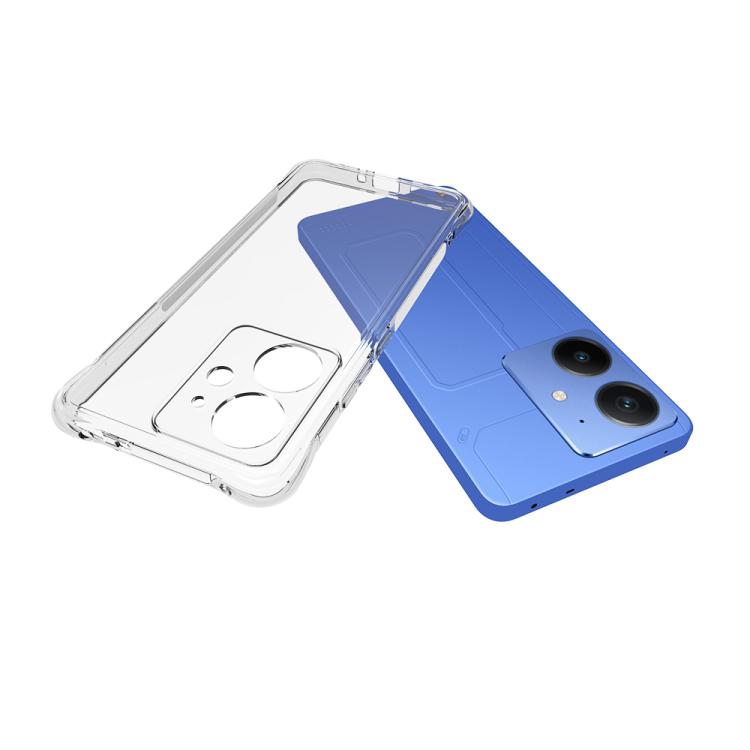 For Realme Neo7 SE Shockproof Non-slip Thickening TPU Phone Case - Transparent