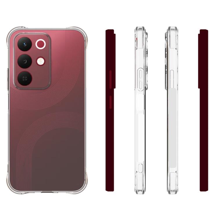 For Realme 15x 5G / C85 5G Global Shockproof Non-slip Thickening TPU Phone Case - Transparent