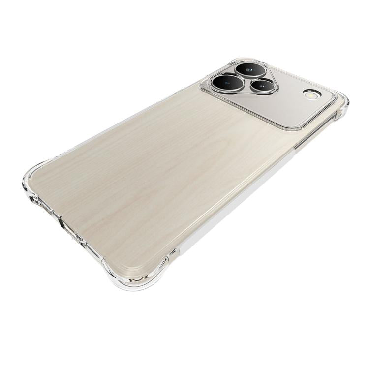 For Realme P4 5G Global Shockproof Non-slip Thickening TPU Phone Case - Transparent