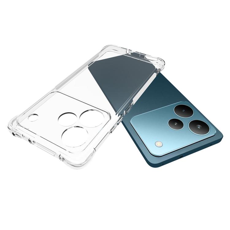 For Realme P4 Pro 5G Global Shockproof Non-slip Thickening TPU Phone Case - Transparent