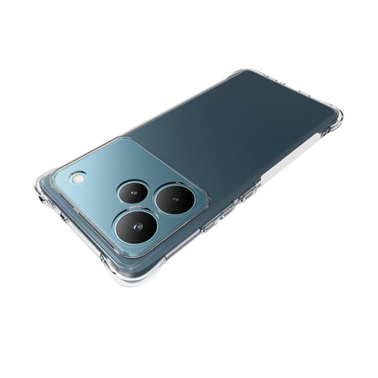 For Realme P4 Pro 5G Global Shockproof Non-slip Thickening TPU Phone Case - Transparent