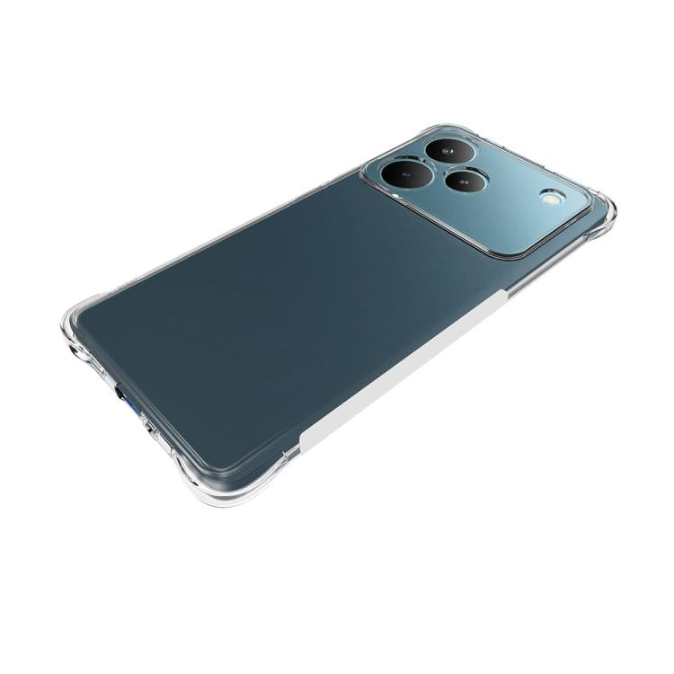 For Realme P4 Pro 5G Global Shockproof Non-slip Thickening TPU Phone Case - Transparent